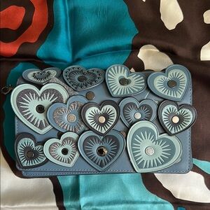Coach Hayden Foldover Crossbody Clutch With Hearts